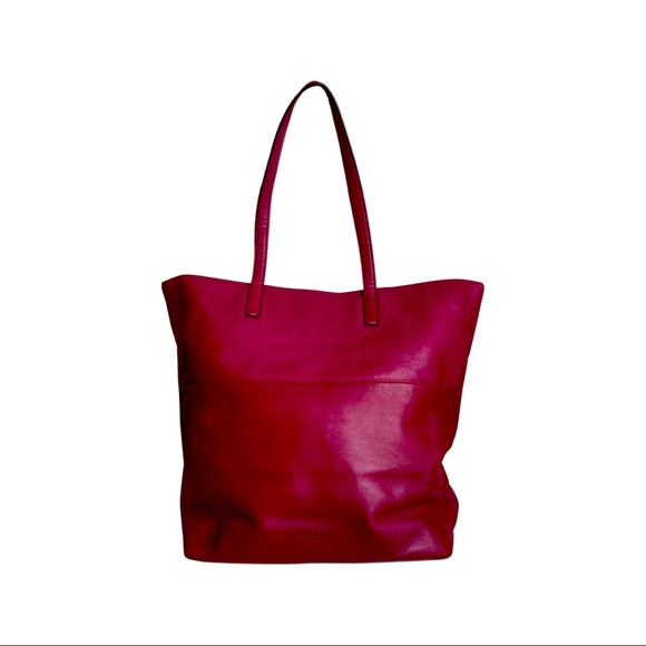 SOLD Coach Tote in Burgundy Red - Picture 2 of 6